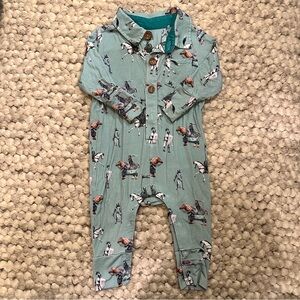 Posh Peanut Horse Print Onesie